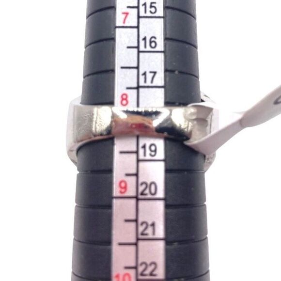 Mixed metal two tone dome bubble ring size 8 - Picture 4 of 4